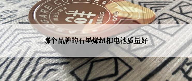 哪个品牌的石墨烯纽扣电池质量好