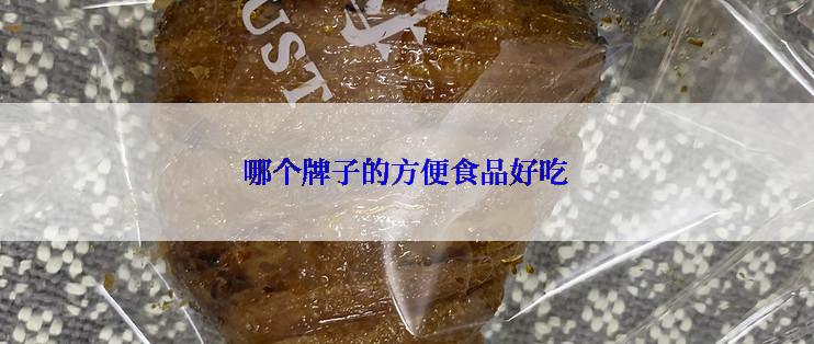 哪个牌子的方便食品好吃