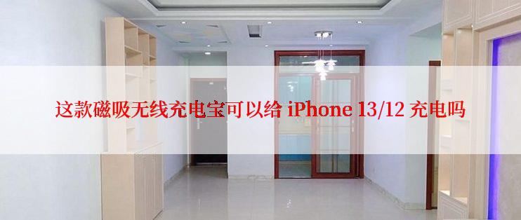 这款磁吸无线充电宝可以给 iPhone 13/12 充电吗