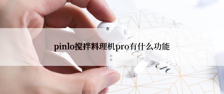 pinlo搅拌料理机pro有什么功能