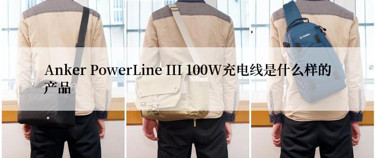 Anker PowerLine III 100W充电线是什么样的产品