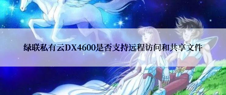 绿联私有云DX4600是否支持远程访问和共享文件