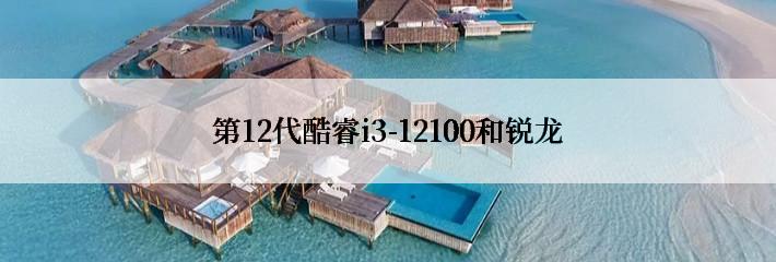 第12代酷睿i3-12100和锐龙