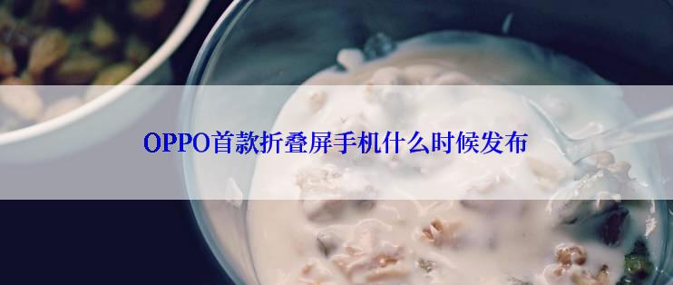 OPPO首款折叠屏手机什么时候发布