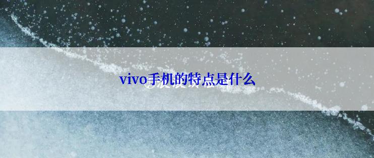 vivo手机的特点是什么