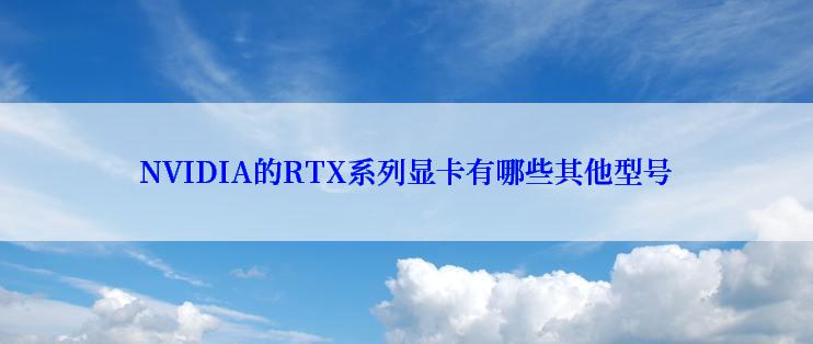 NVIDIA的RTX系列显卡有哪些其他型号