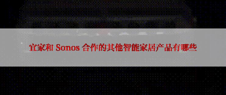 宜家和 Sonos 合作的其他智能家居产品有哪些