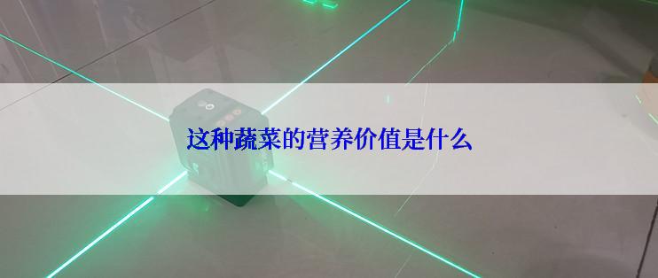 这种蔬菜的营养价值是什么