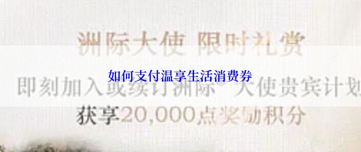 如何支付温享生活消费券