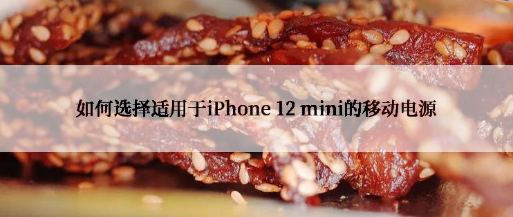 如何选择适用于iPhone 12 mini的移动电源