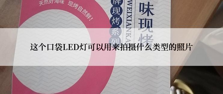 这个口袋LED灯可以用来拍摄什么类型的照片