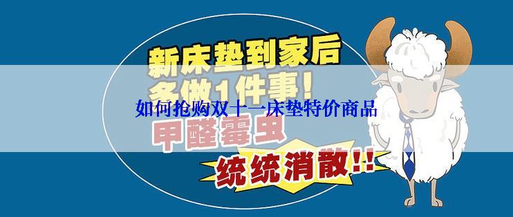 如何抢购双十一床垫特价商品