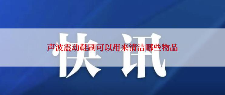 声波震动鞋刷可以用来清洁哪些物品