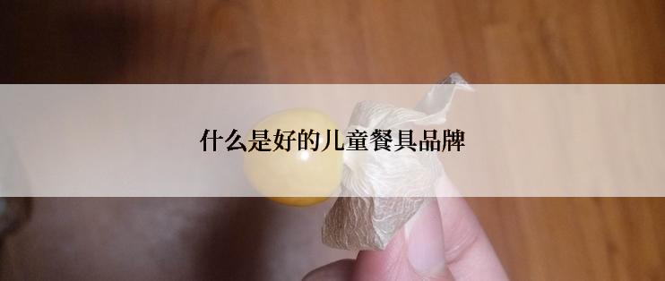 什么是好的儿童餐具品牌