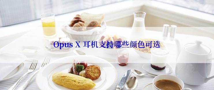 Opus X 耳机支持哪些颜色可选