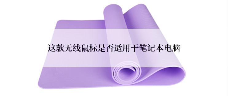 这款无线鼠标是否适用于笔记本电脑