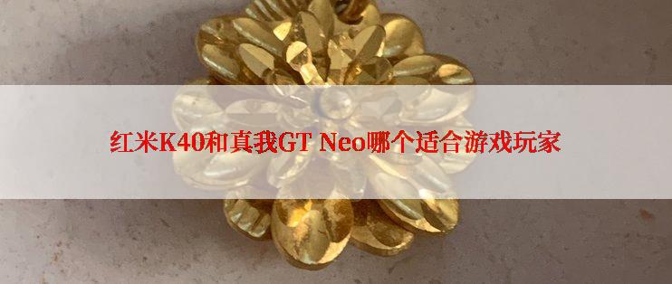 红米K40和真我GT Neo哪个适合游戏玩家