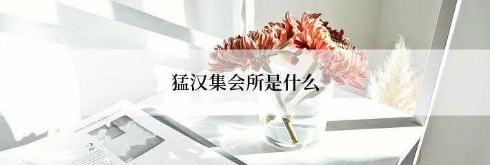 猛汉集会所是什么