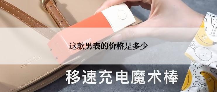 这款男表的价格是多少