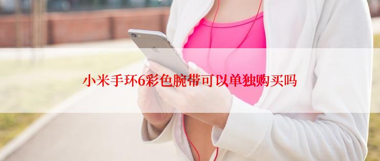 小米手环6彩色腕带可以单独购买吗