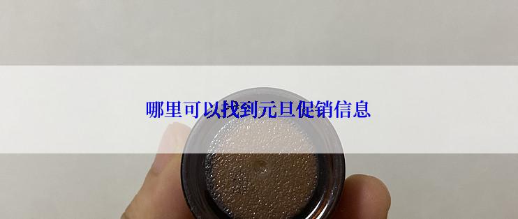 哪里可以找到元旦促销信息