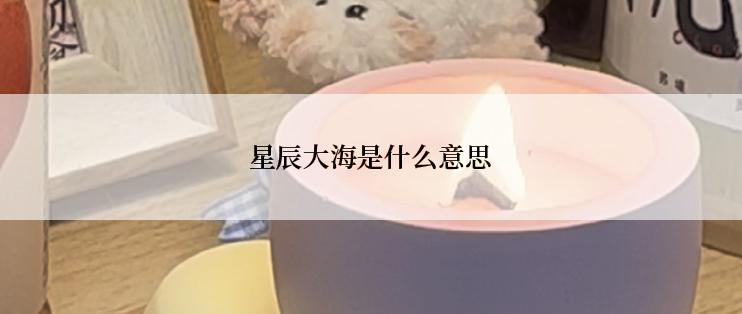 星辰大海是什么意思