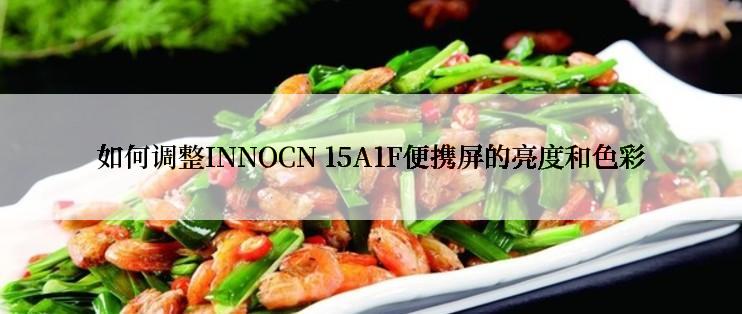 如何调整INNOCN 15A1F便携屏的亮度和色彩