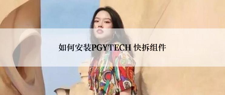 如何安装PGYTECH 快拆组件