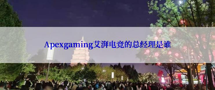 Apexgaming艾湃电竞的总经理是谁