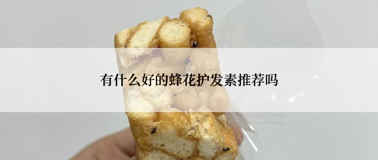 有什么好的蜂花护发素推荐吗