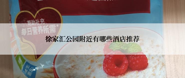 徐家汇公园附近有哪些酒店推荐