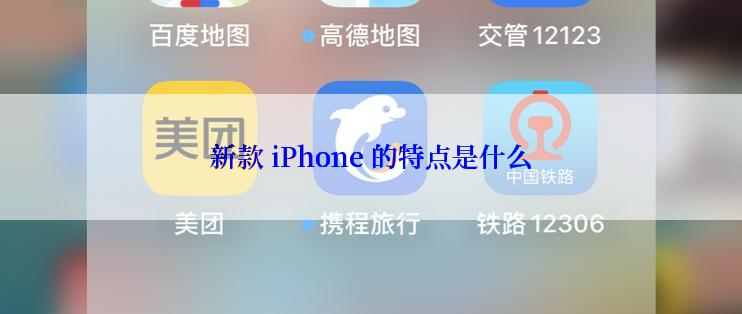 新款 iPhone 的特点是什么