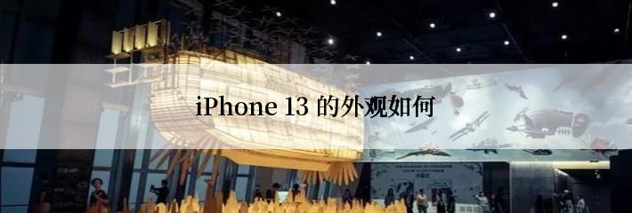 iPhone 13 的外观如何