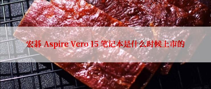 宏碁 Aspire Vero 15 笔记本是什么时候上市的