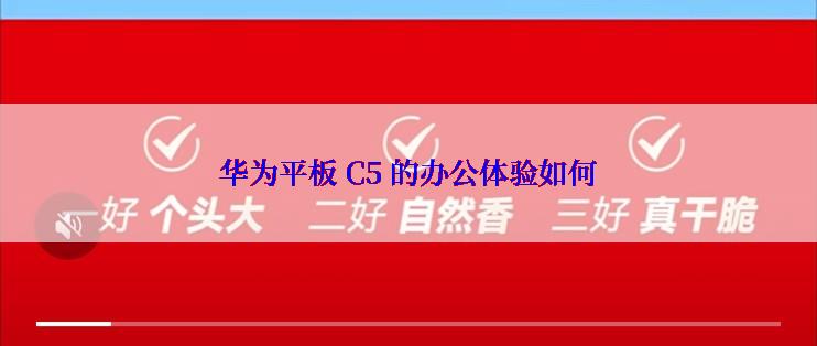 华为平板 C5 的办公体验如何