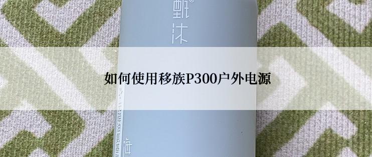  如何使用移族P300户外电源