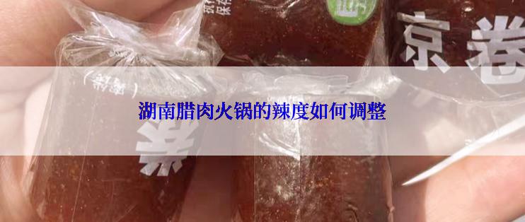 湖南腊肉火锅的辣度如何调整