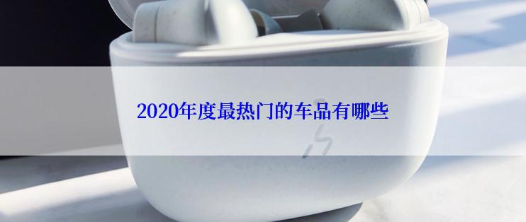 2020年度最热门的车品有哪些