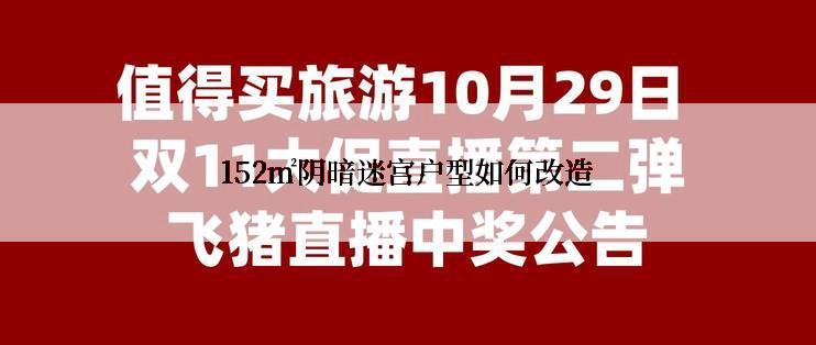 152㎡阴暗迷宫户型如何改造