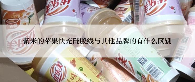 紫米的苹果快充硅胶线与其他品牌的有什么区别