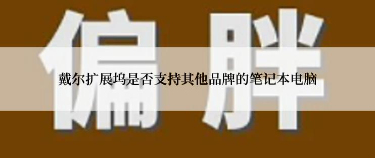 戴尔扩展坞是否支持其他品牌的笔记本电脑