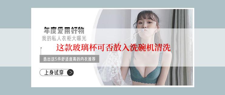  这款玻璃杯可否放入洗碗机清洗