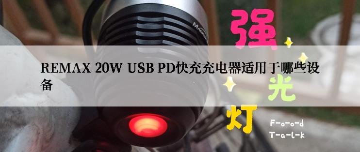 REMAX 20W USB PD快充充电器适用于哪些设备