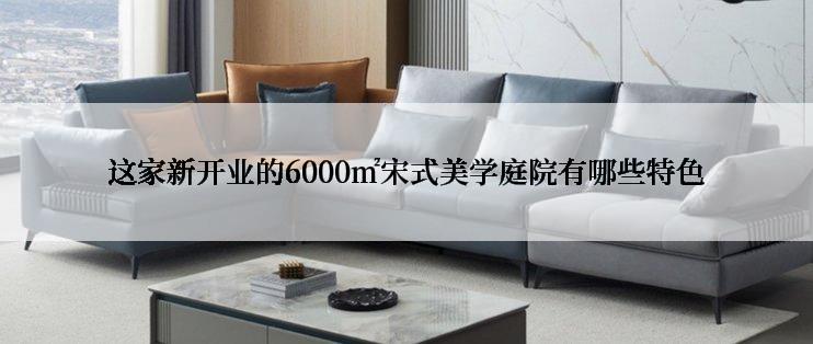 这家新开业的6000㎡宋式美学庭院有哪些特色