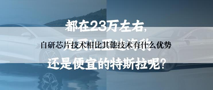 自研芯片技术相比其他技术有什么优势