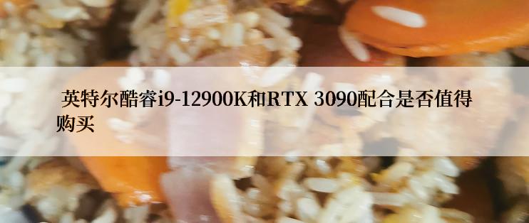  英特尔酷睿i9-12900K和RTX 3090配合是否值得购买