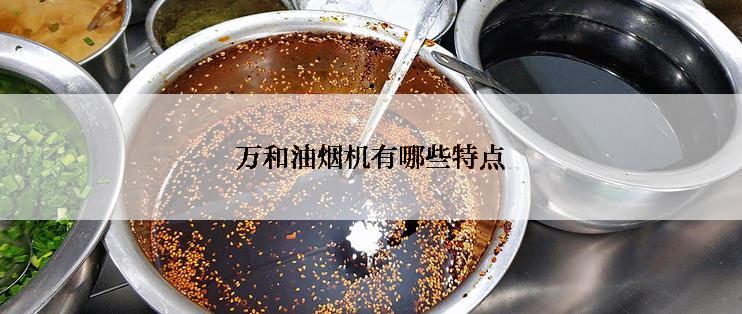 万和油烟机有哪些特点