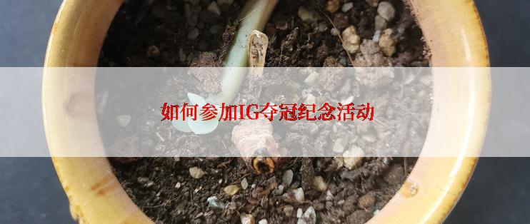  如何参加IG夺冠纪念活动