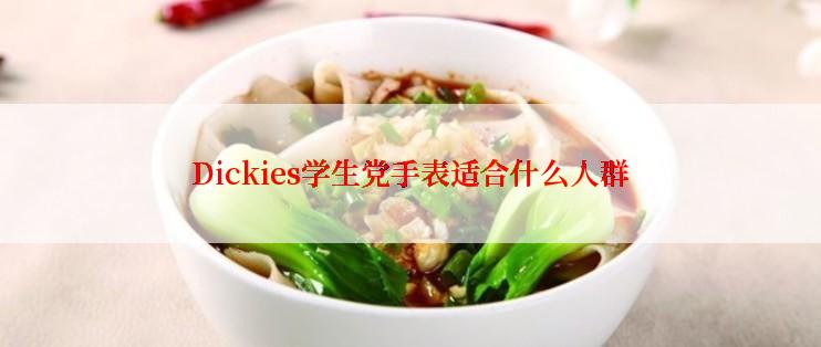 Dickies学生党手表适合什么人群