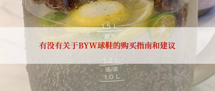 有没有关于BYW球鞋的购买指南和建议